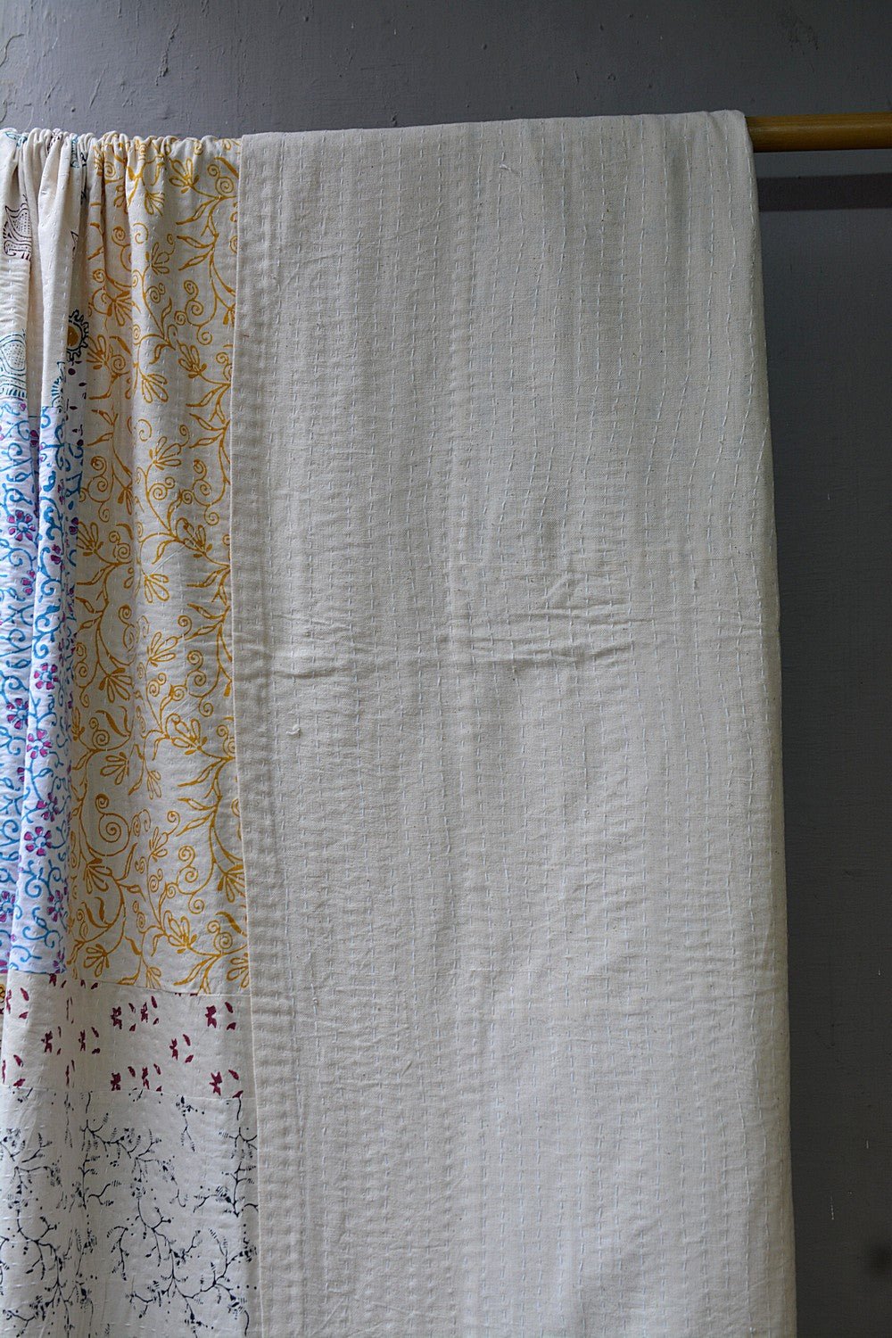 Sathodi - Block Printed Quilt (88"x 110") - metaphorracha