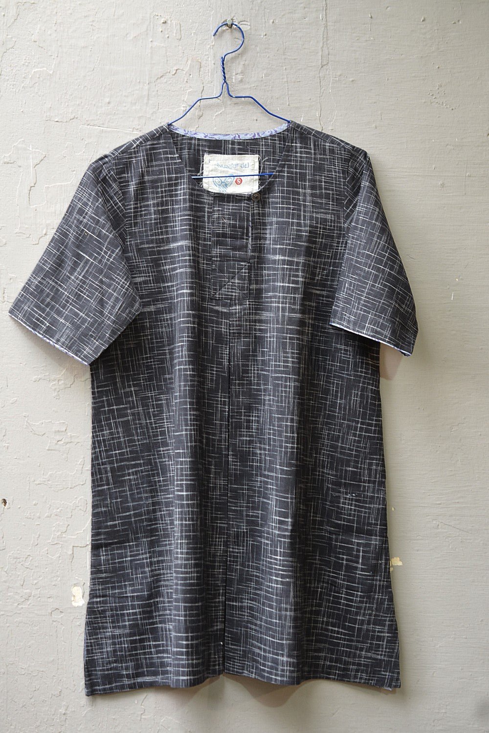 Size S | Black Khadi Tunic - metaphorracha