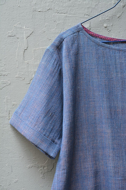Size S | Boat Neck Khadi Top - metaphorracha