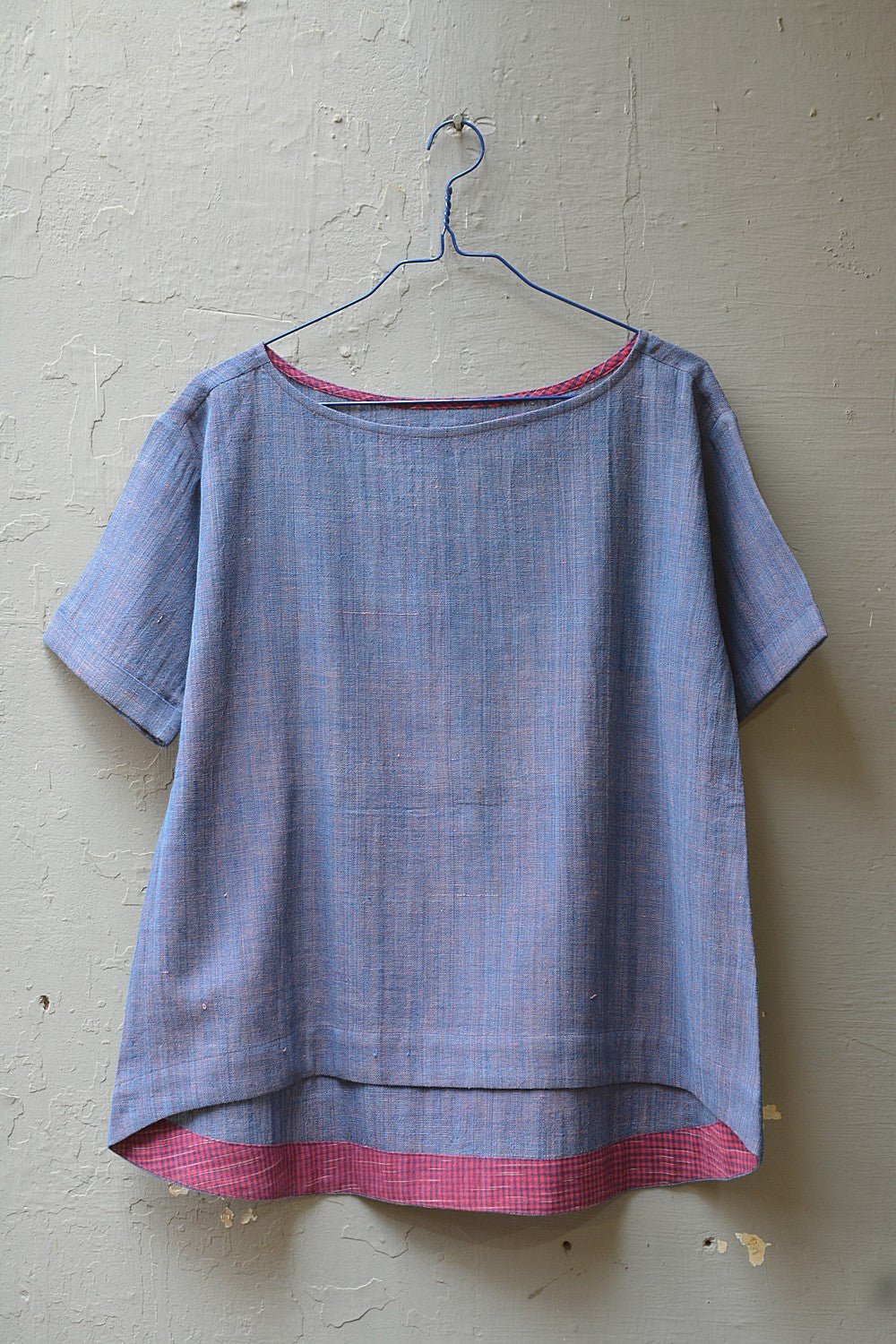 Size S | Boat Neck Khadi Top - metaphorracha