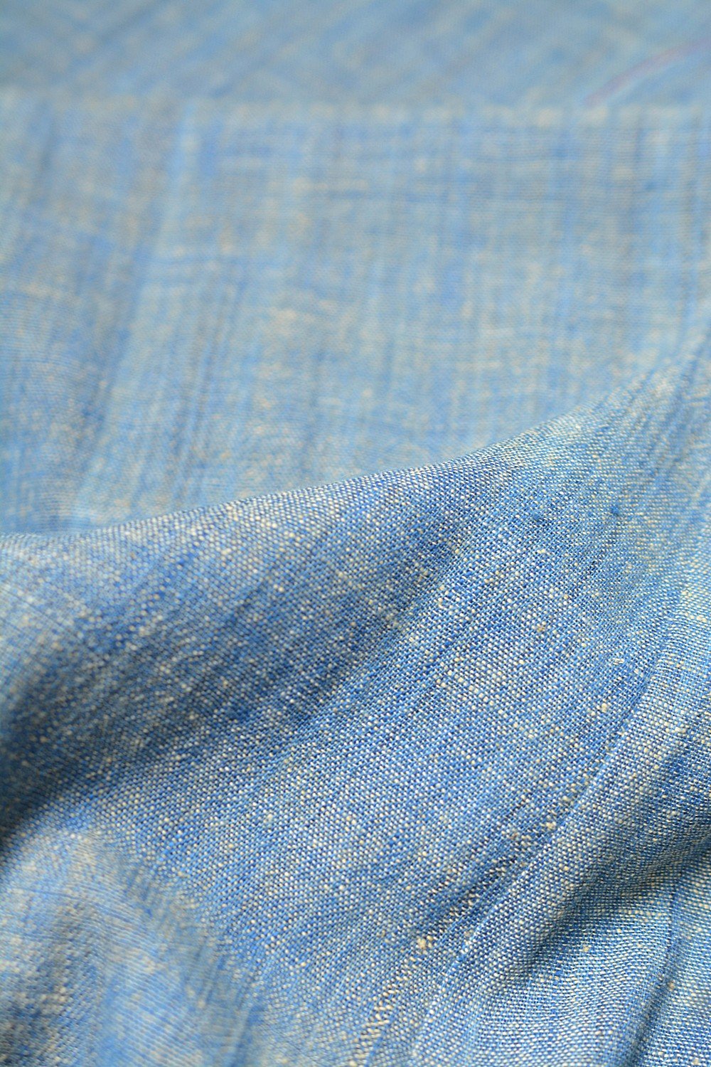 Size S | Green Chambray Khadi Dress - metaphorracha