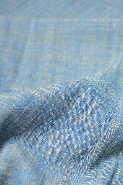 Size S | Green Chambray Khadi Dress - metaphorracha
