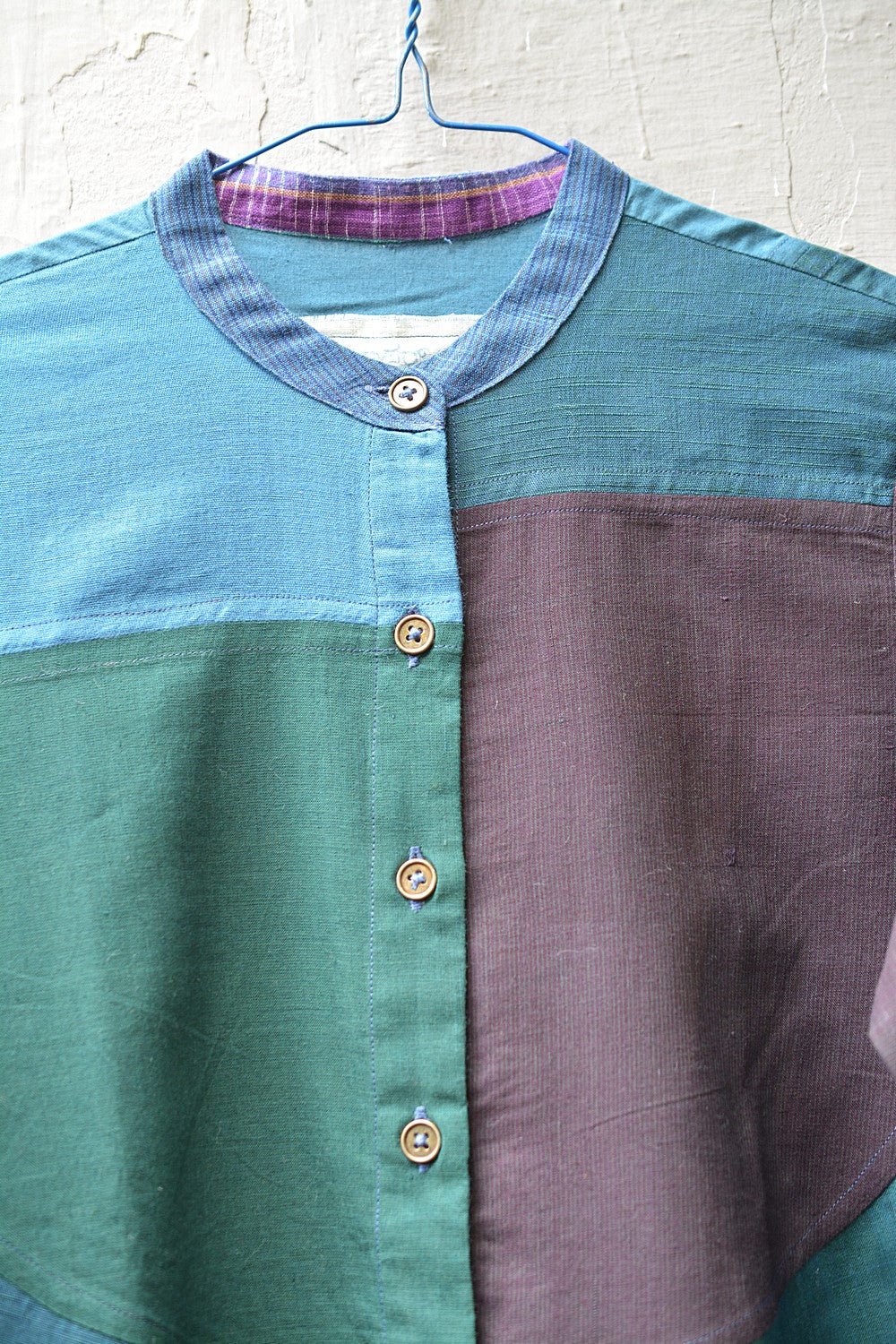 Size S | Upcycled Long Khadi Dress - metaphorracha