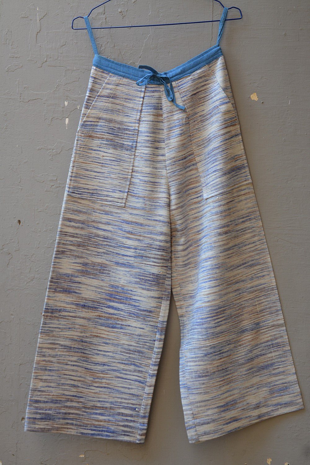 Space-Dyed Yarn Straight Pants in Size 'S' - metaphorracha