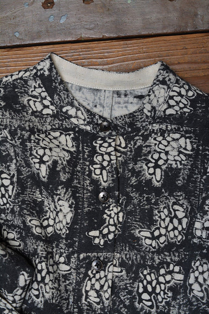 Stalk - Hand Block Printed Jacket - metaphorracha