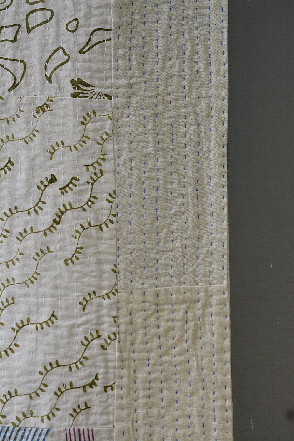 Unchalli - Block Printed Quilt (90"x 108") - metaphorracha