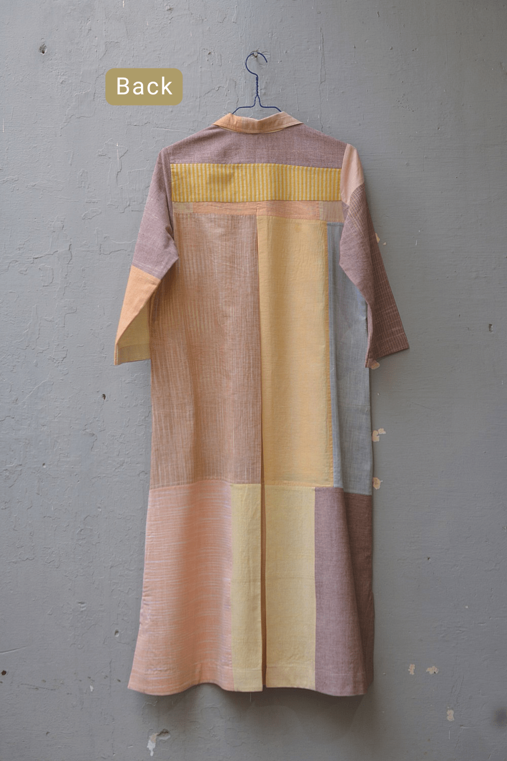 Upcycled Khadi Dress - Munjane - metaphorracha