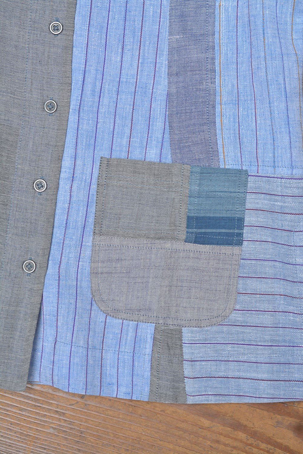 Upcycled Khadi Jacket - Mugilu - metaphorracha