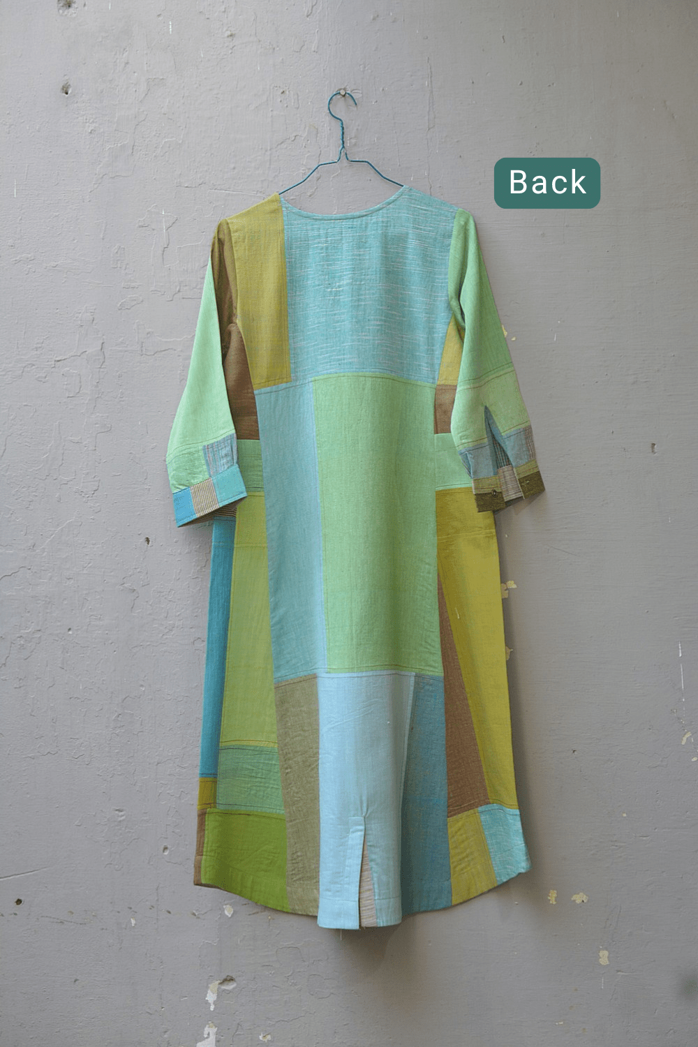 Upcycled Khadi Kurta - Hasiru - metaphorracha