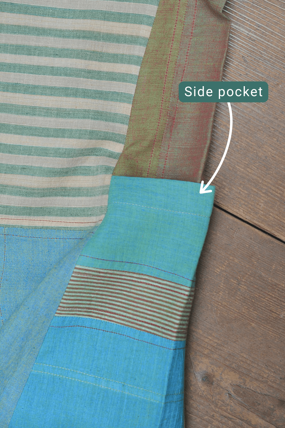 Upcycled Khadi Kurta - Hasiru - metaphorracha