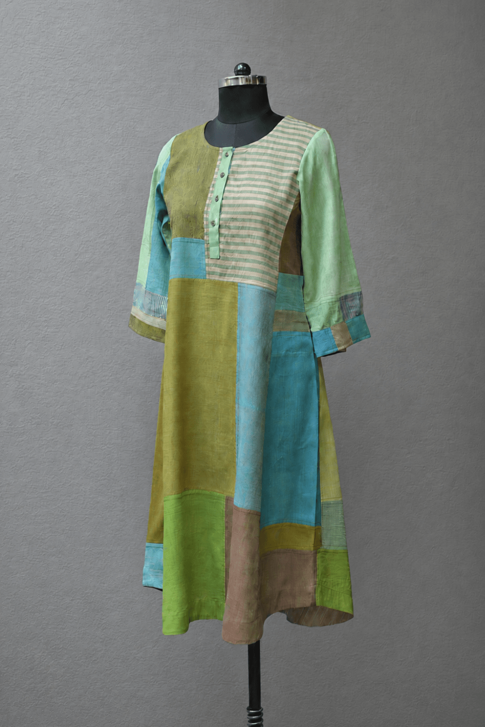 Upcycled Khadi Kurta - Hasiru - metaphorracha