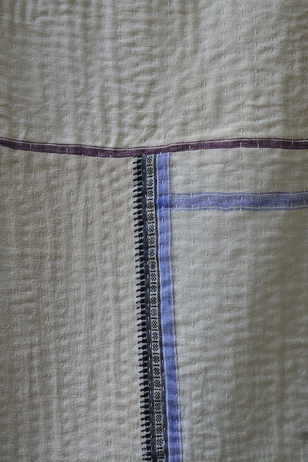 Upcycled Khadi Quilt - 60"x 90" - metaphorracha