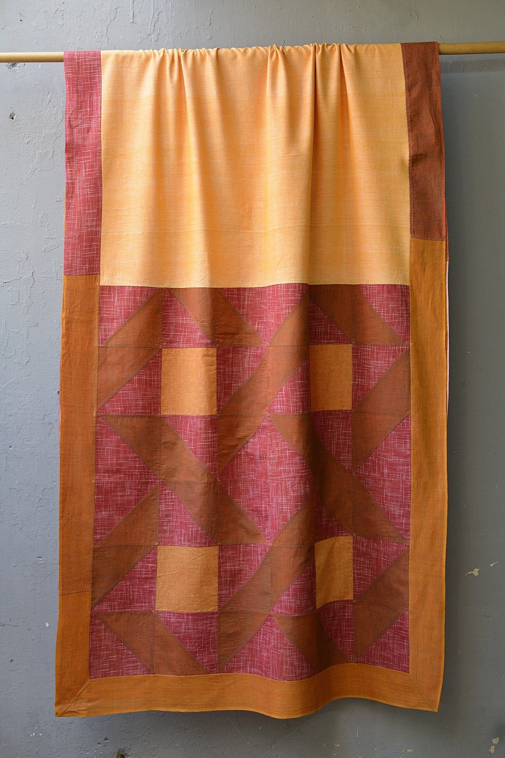 Upcycled Khadi Saree - Golden Archway - metaphorracha