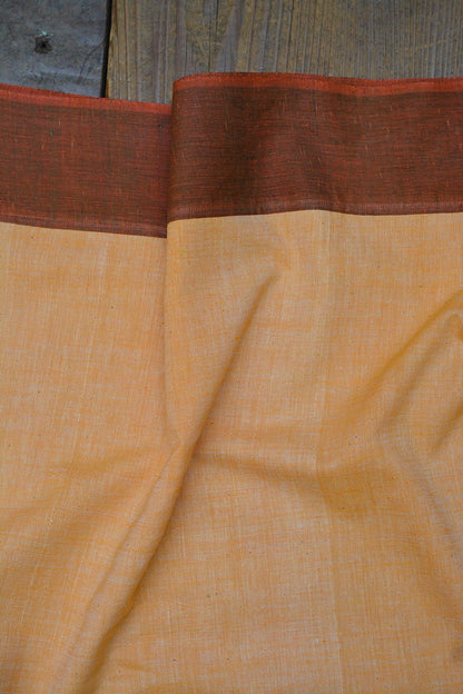 Upcycled Khadi Saree - Golden Archway - metaphorracha