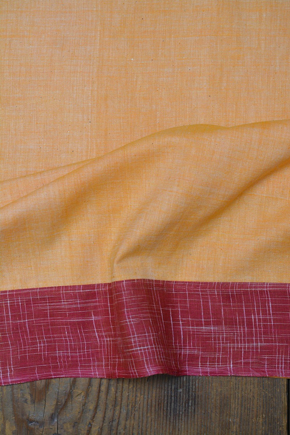 Upcycled Khadi Saree - Golden Archway - metaphorracha