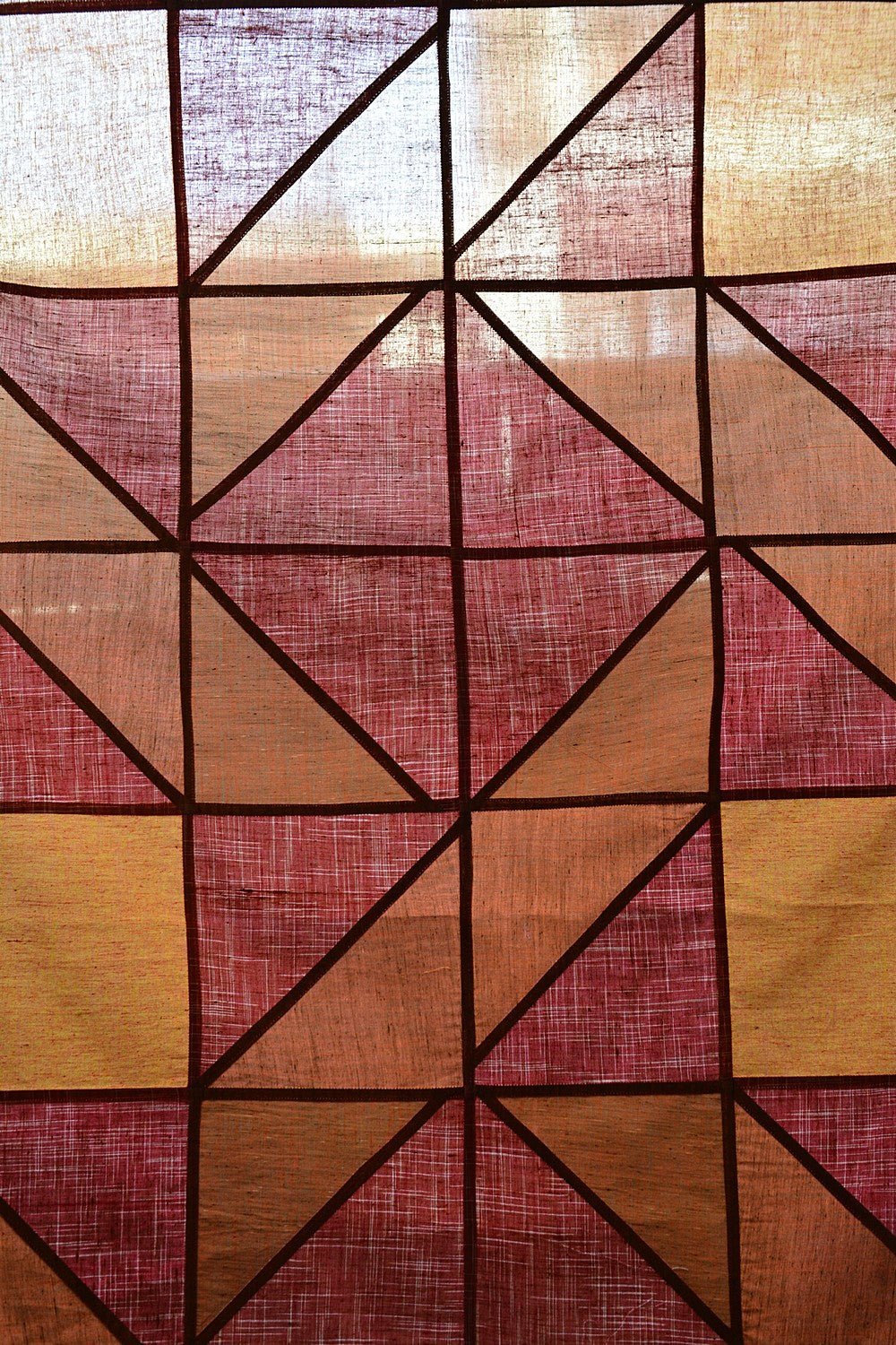 Upcycled Khadi Saree - Golden Archway - metaphorracha