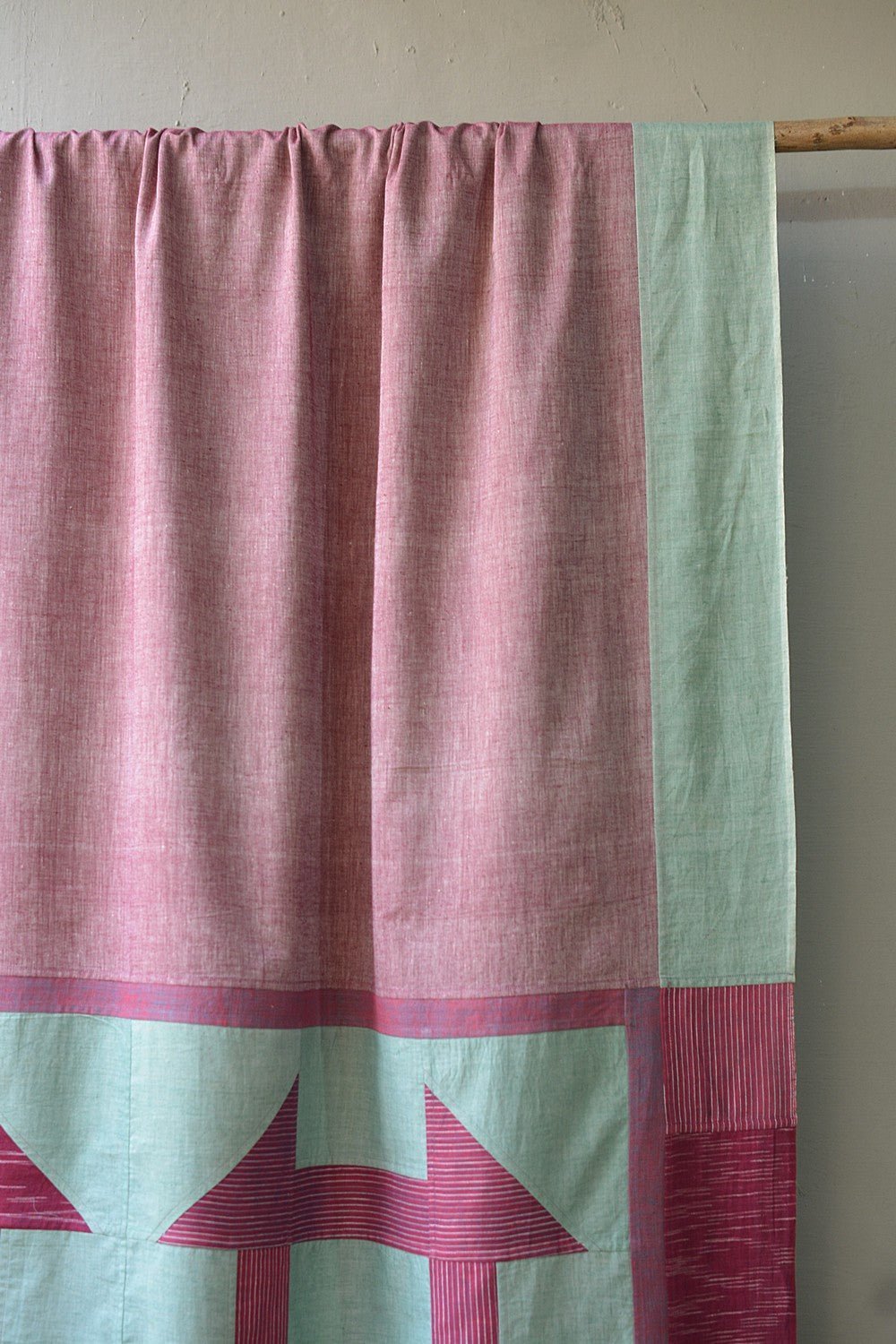 Upcycled Khadi Saree - Rosedale - metaphorracha