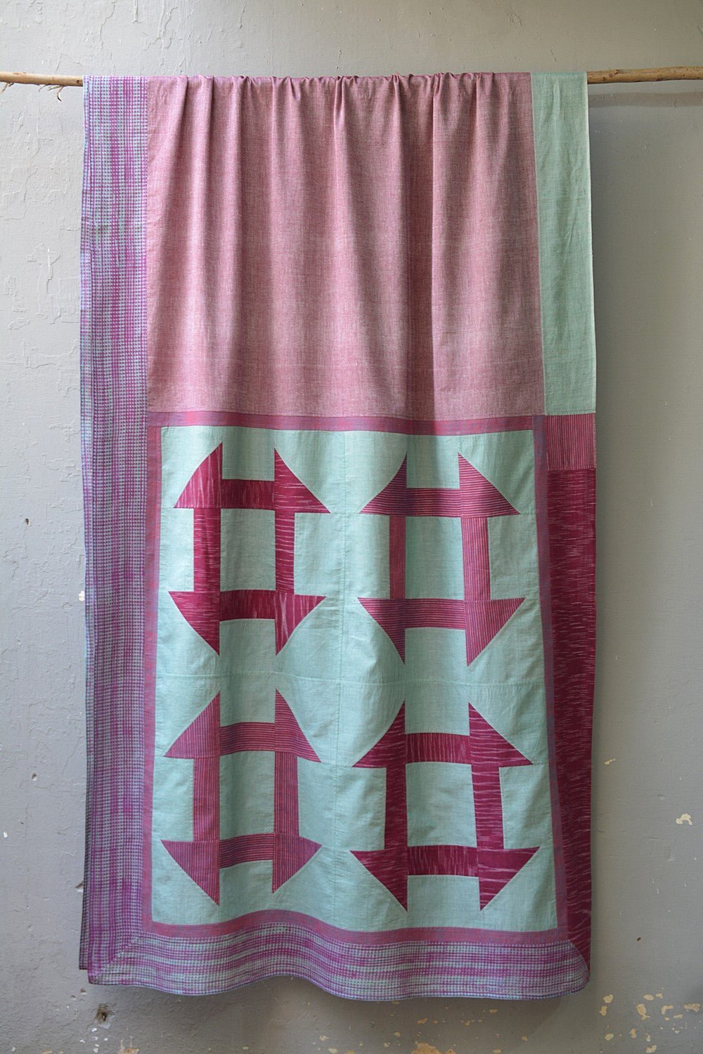 Upcycled Khadi Saree - Rosedale - metaphorracha