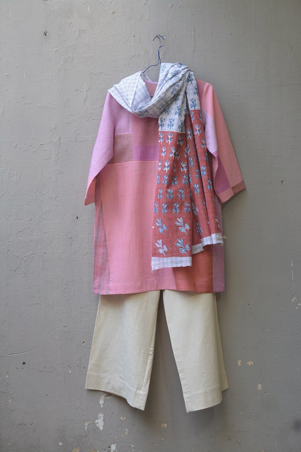 Upcycled Khadi Tunic - Sanje - metaphorracha