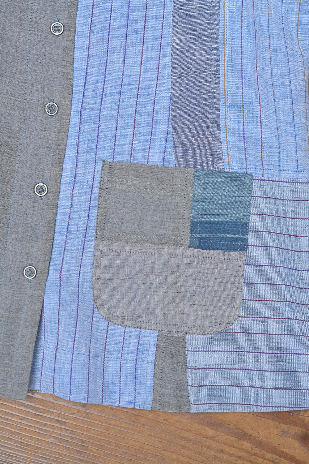 Upcycled Khadi Jacket - Mugilu