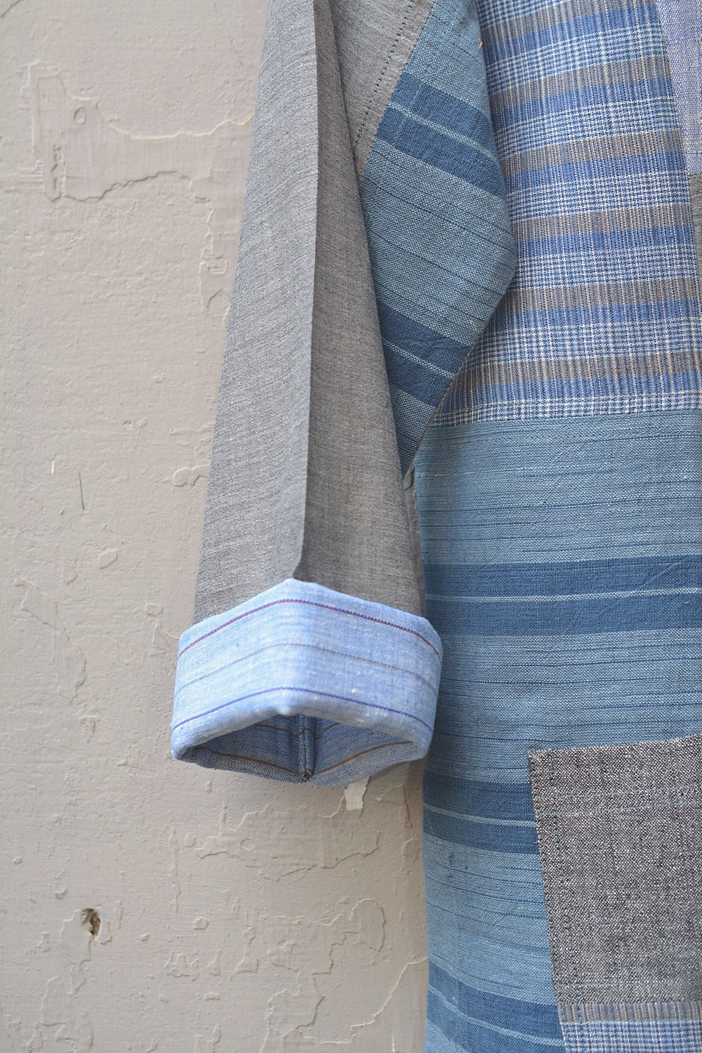 Upcycled Khadi Jacket - Mugilu