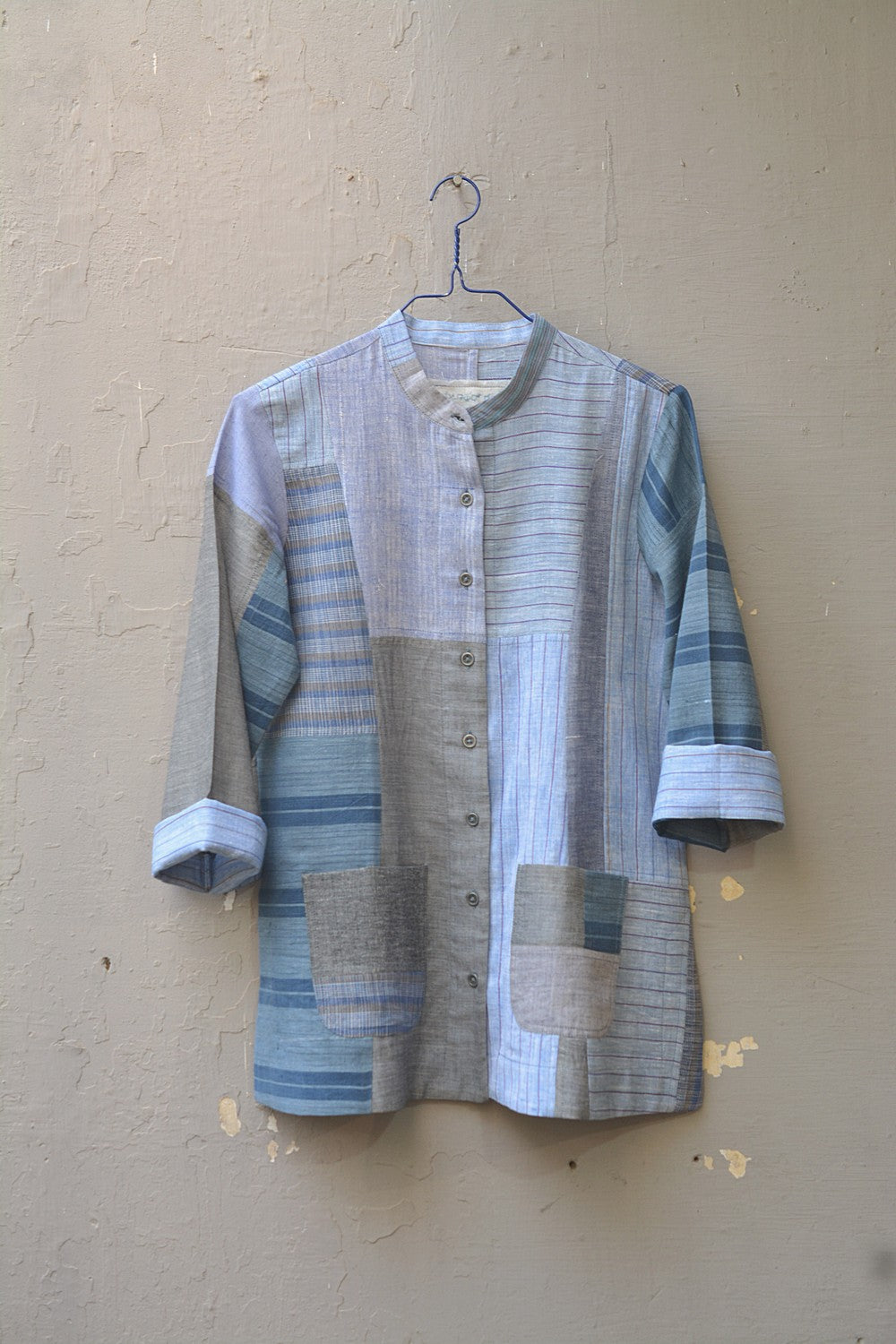 Upcycled Khadi Jacket - Mugilu