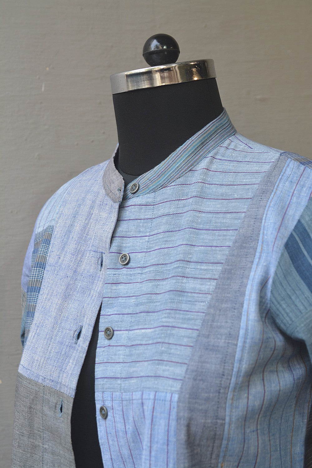 Upcycled Khadi Jacket - Mugilu