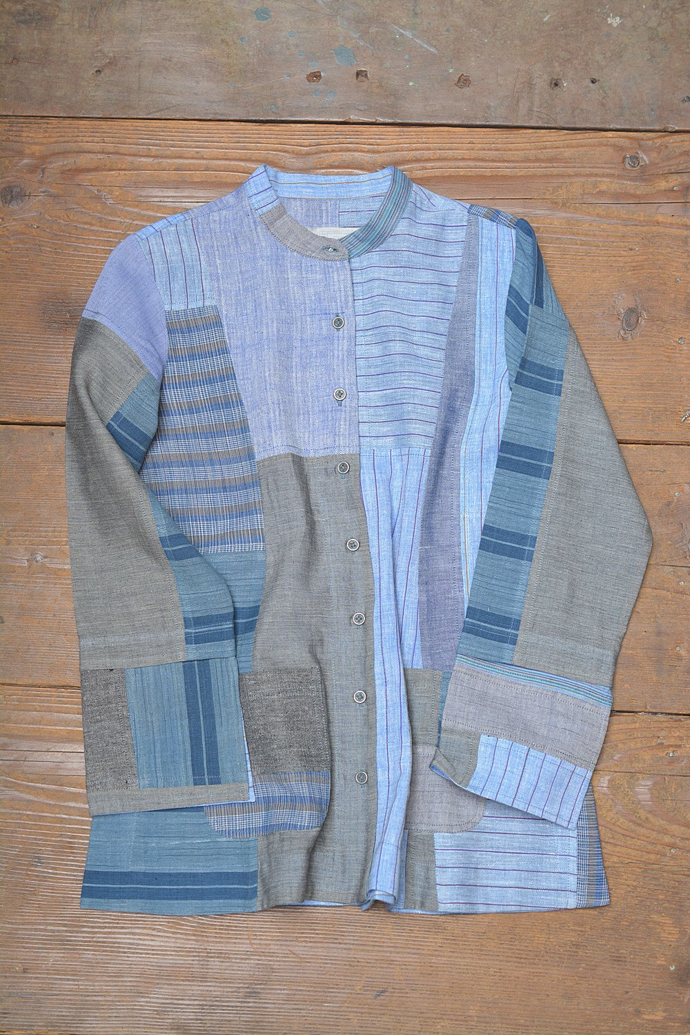 Upcycled Khadi Jacket - Mugilu