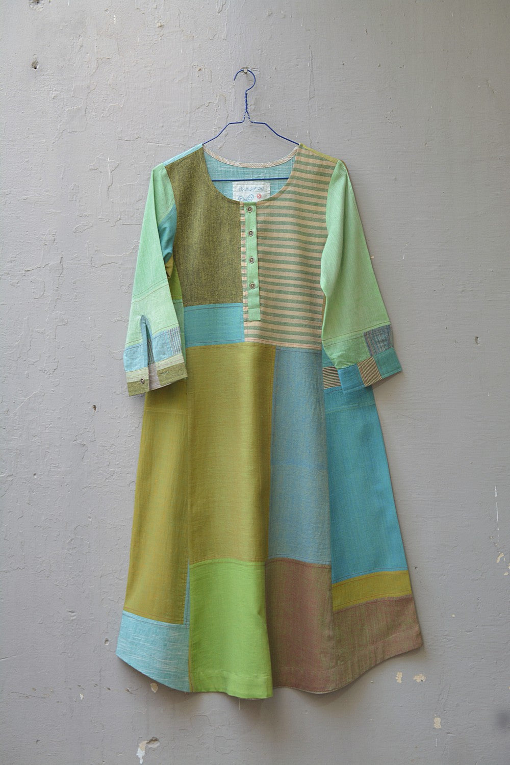 Upcycled Khadi Kurta - Hasiru