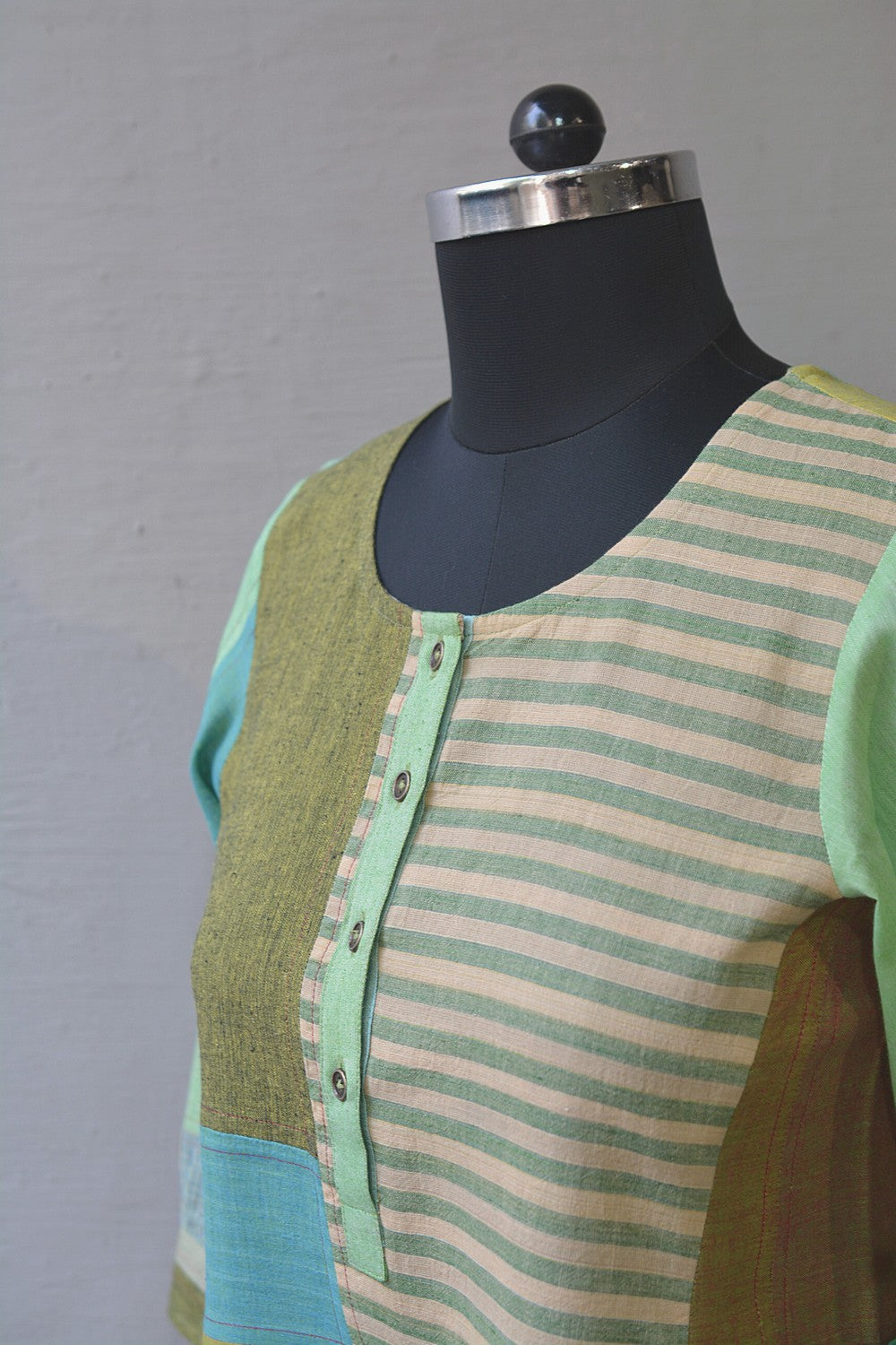 Upcycled Khadi Kurta - Hasiru