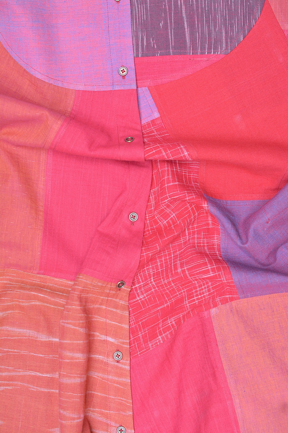 Upcycled Khadi Dress - Kempu