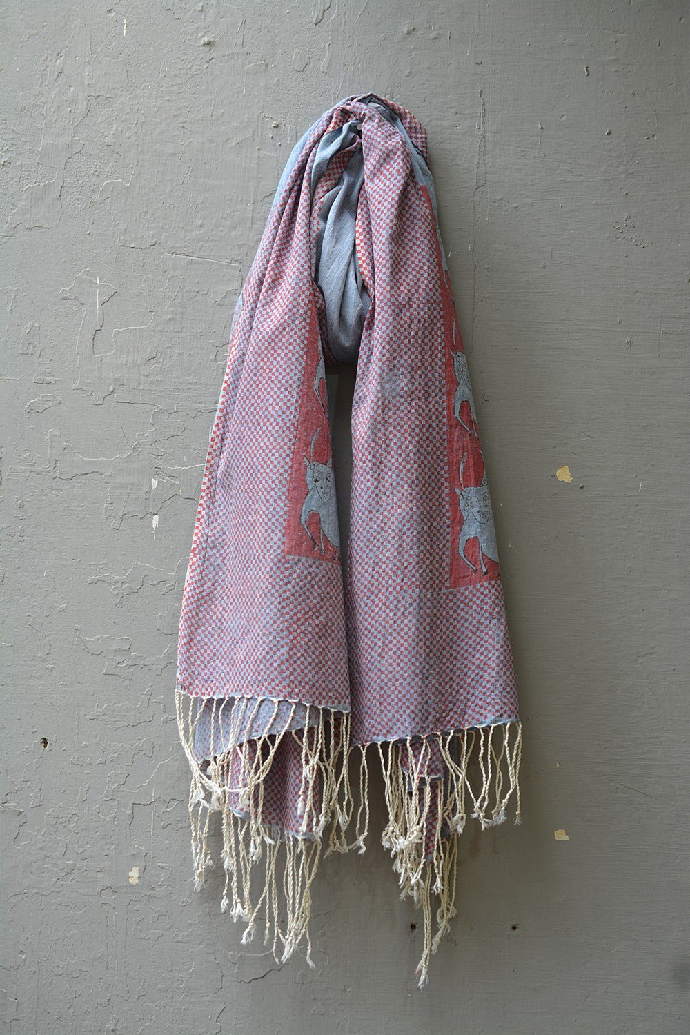 VACA - Block Printed Dupatta - metaphorracha