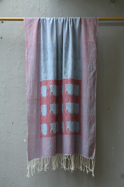 VACA - Block Printed Dupatta - metaphorracha