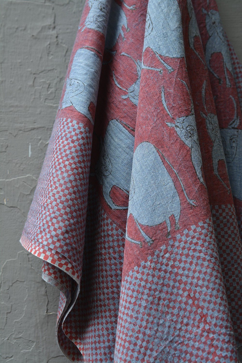 VACA - Block Printed Dupatta - metaphorracha