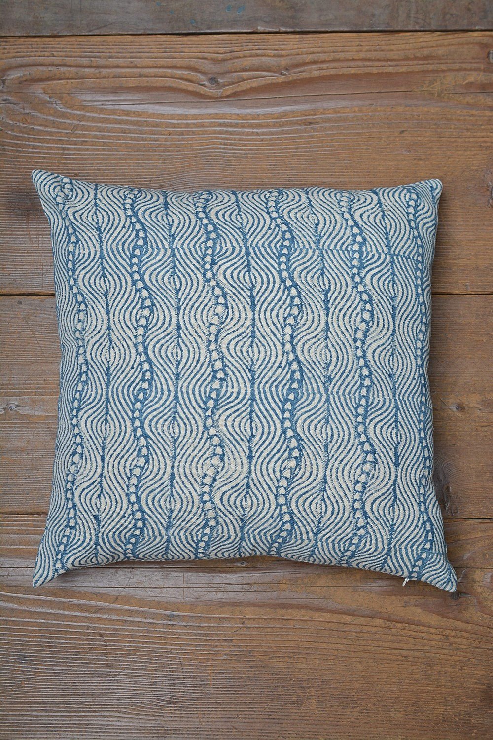 Waveform - Block Printed Cushion Covers - metaphorracha