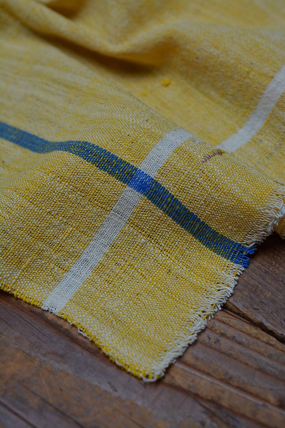 Yellow Chambray Handmade Cotton Handkerchiefs - metaphorracha