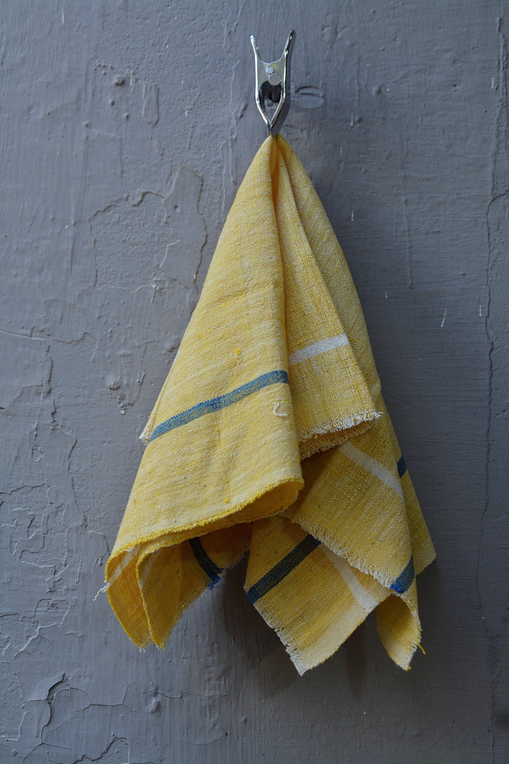 Yellow Chambray Handmade Cotton Handkerchiefs - metaphorracha