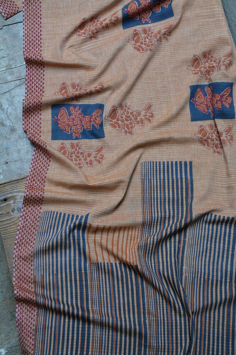 Hand Block Printed Cotton Sarees Online. – metaphorracha