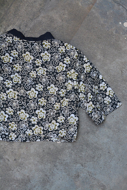 Cotton Blouse with Collar: Printed - metaphorracha