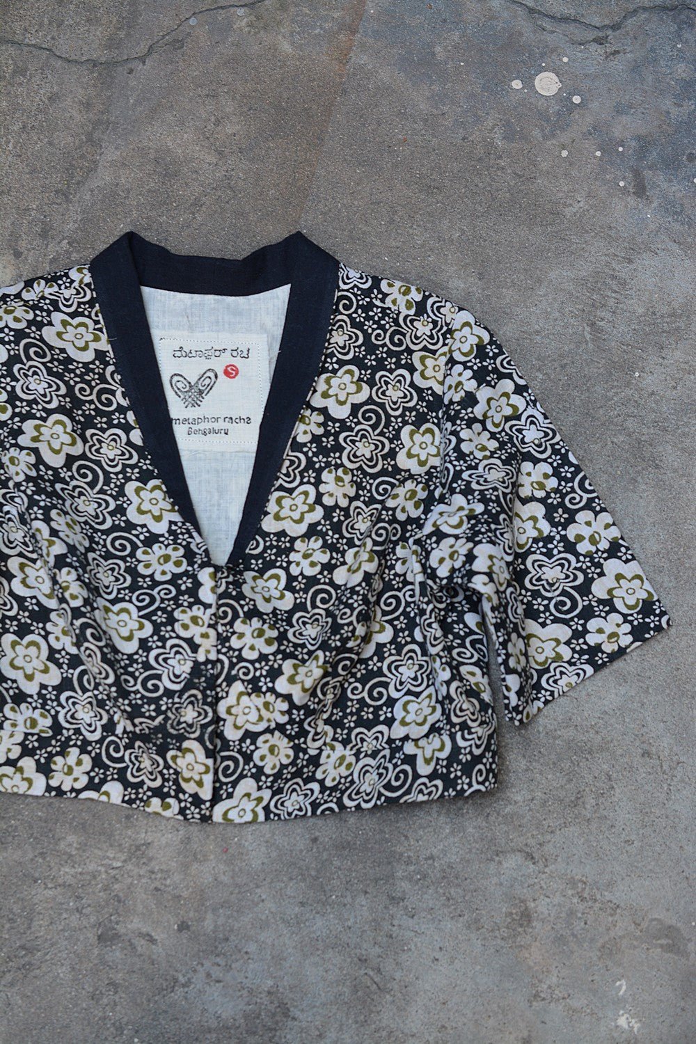 Cotton Blouse with Collar: Printed - metaphorracha