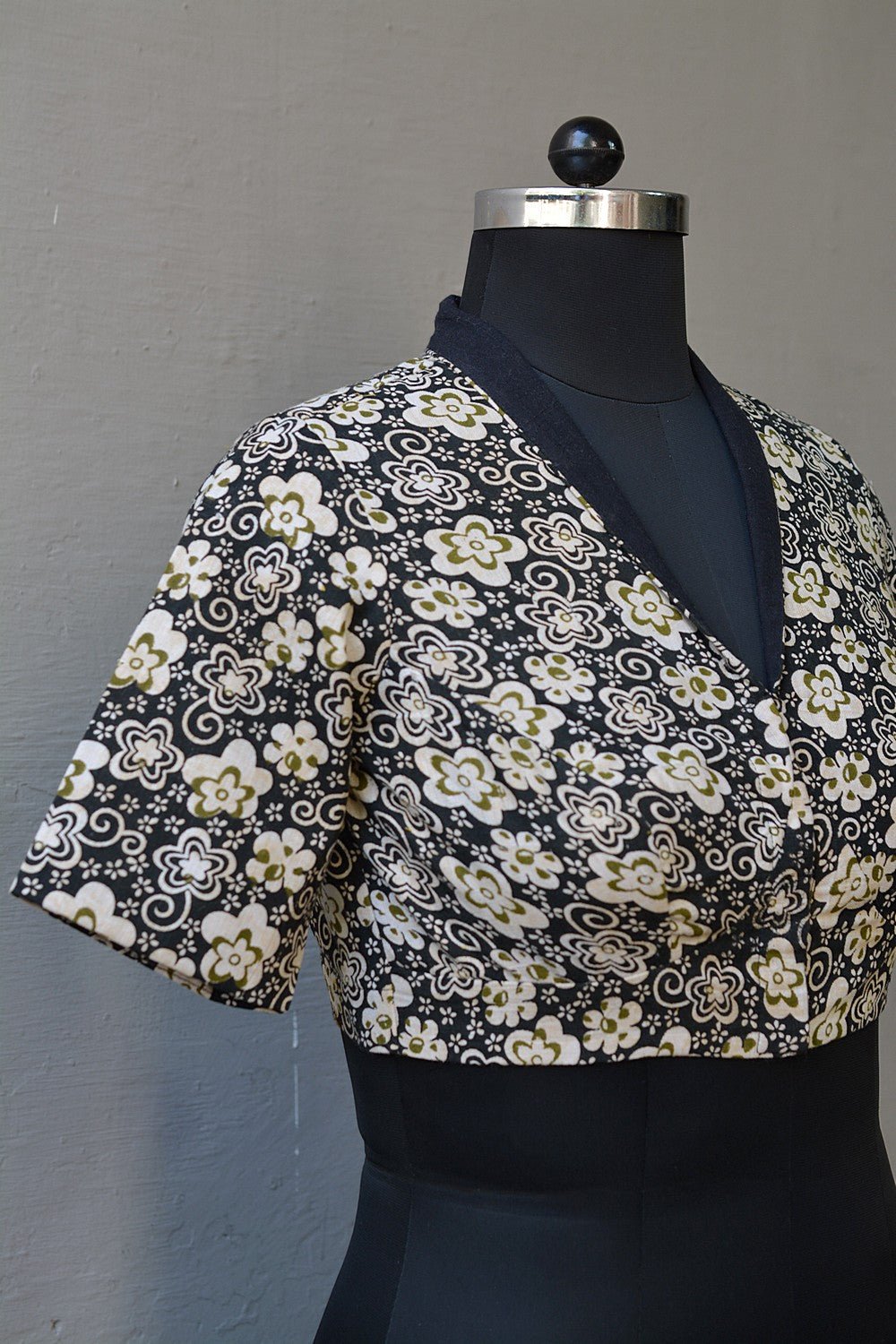 Cotton Blouse with Collar: Printed - metaphorracha