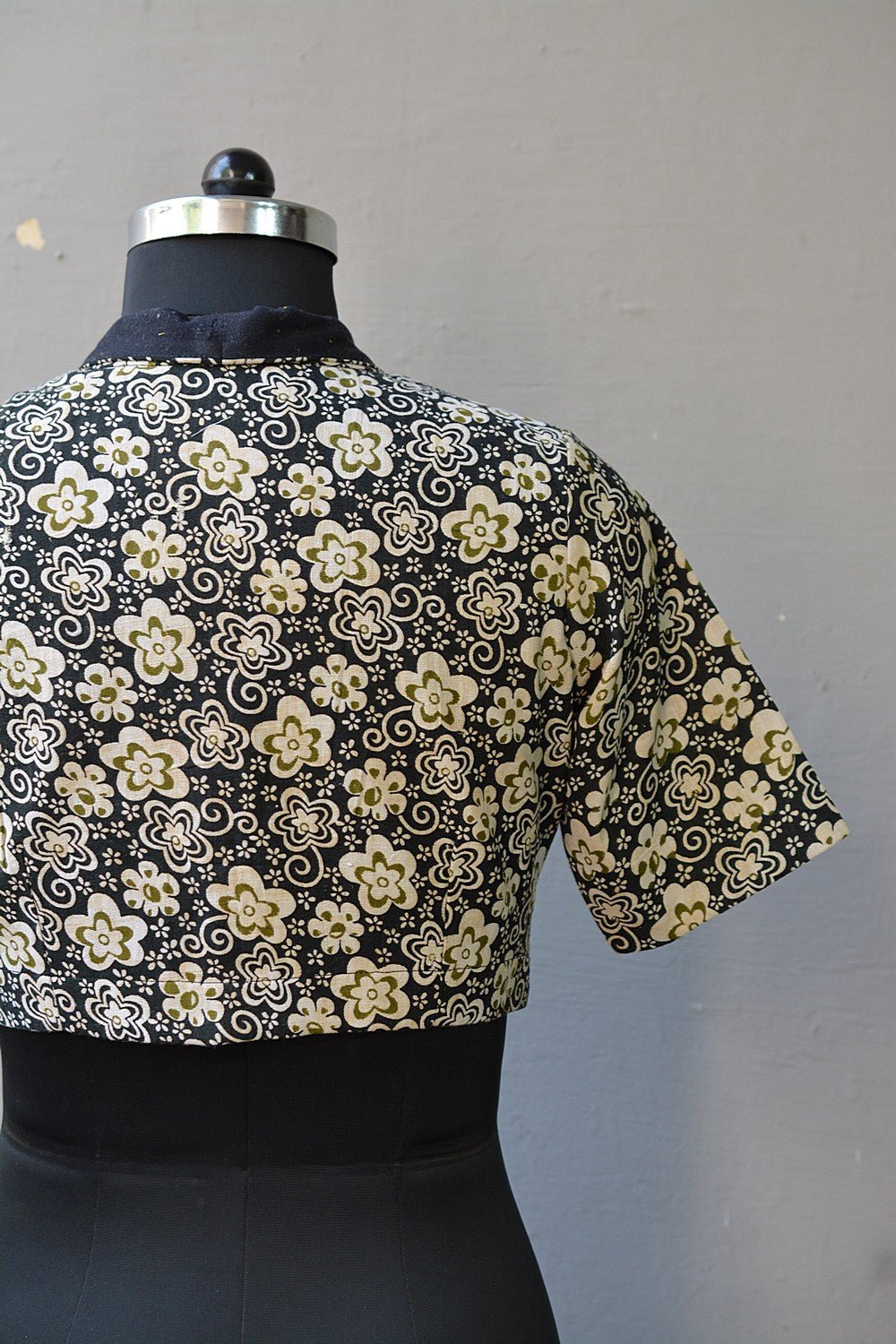 Cotton Blouse with Collar: Printed - metaphorracha