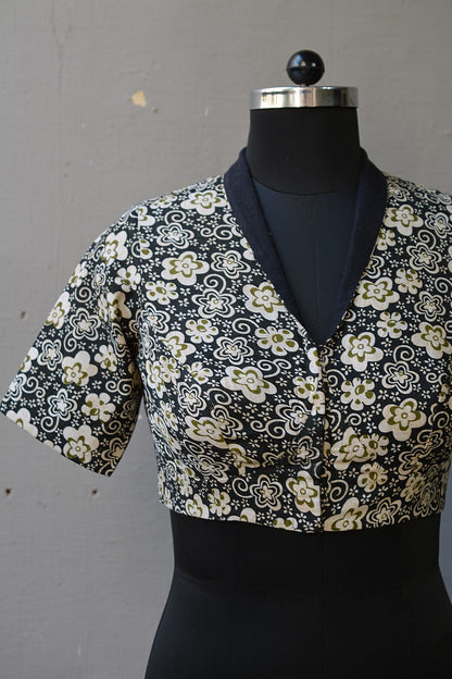 Cotton Blouse with Collar: Printed - metaphorracha