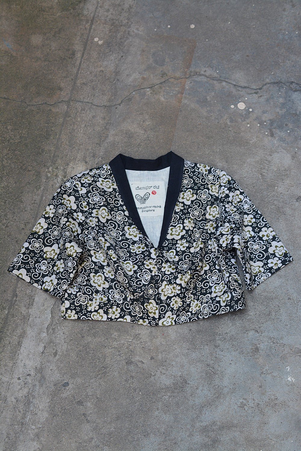 Cotton Blouse with Collar: Printed - metaphorracha