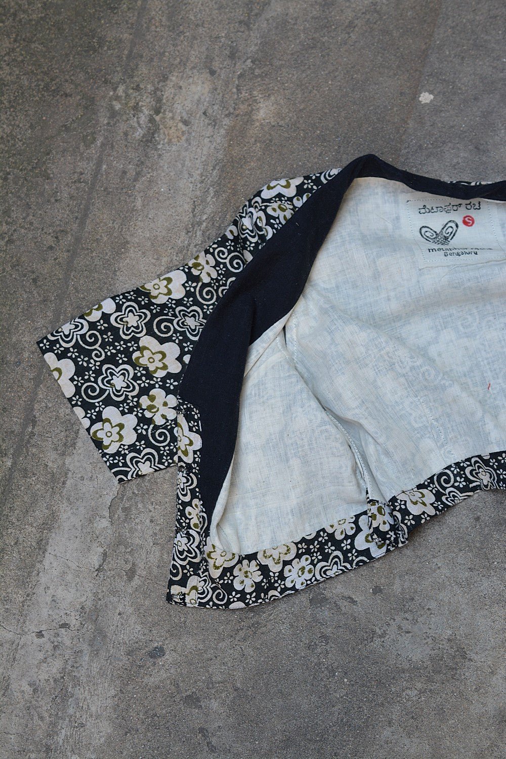 Cotton Blouse with Collar: Printed - metaphorracha