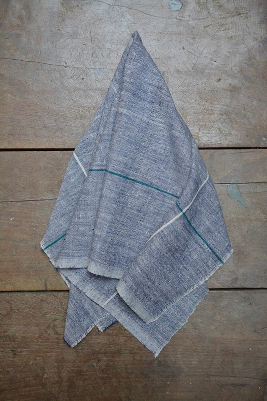 Cotton Handkerchief | Blue Chambray | Fabric of freedom - metaphorracha