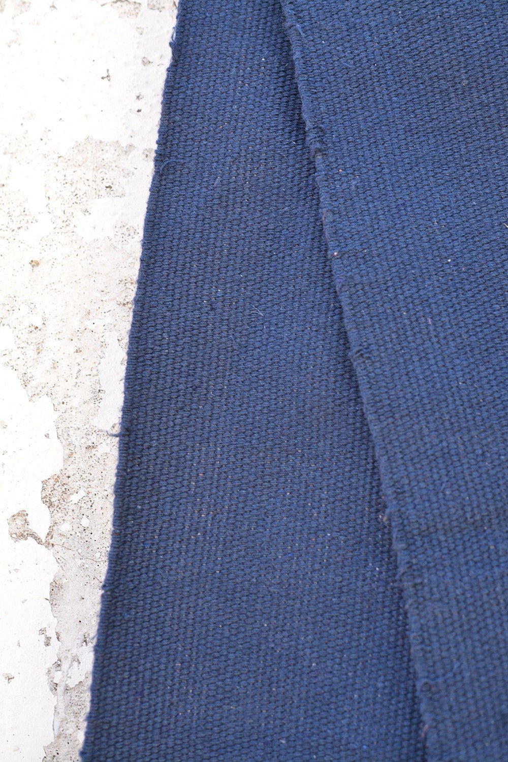 Handwoven Cotton Dhurrie - Symphony Blue. - metaphorracha