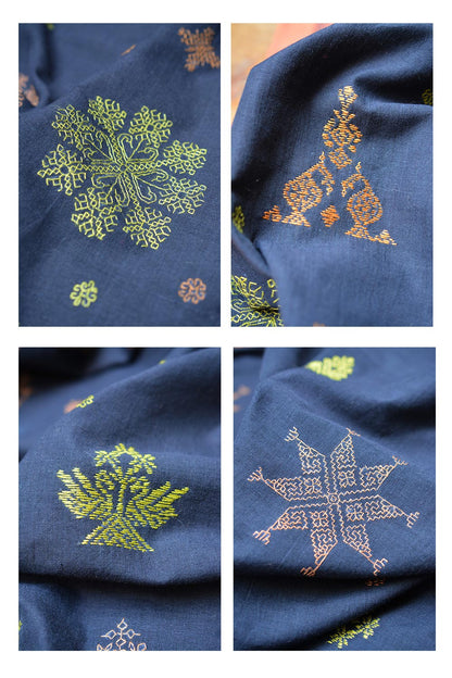 Kasuti Embroidered Karnataka Handloom Saree - Vez. - metaphorracha