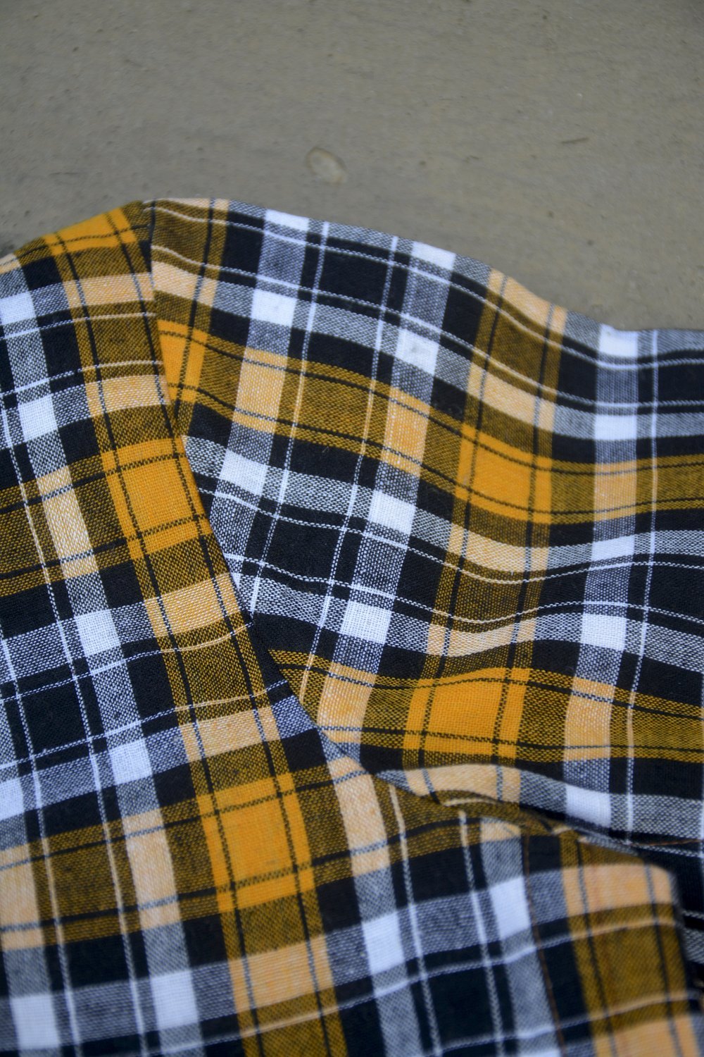 Yellow Madras Checks Saree Blouse | Fabric of freedom - metaphorracha